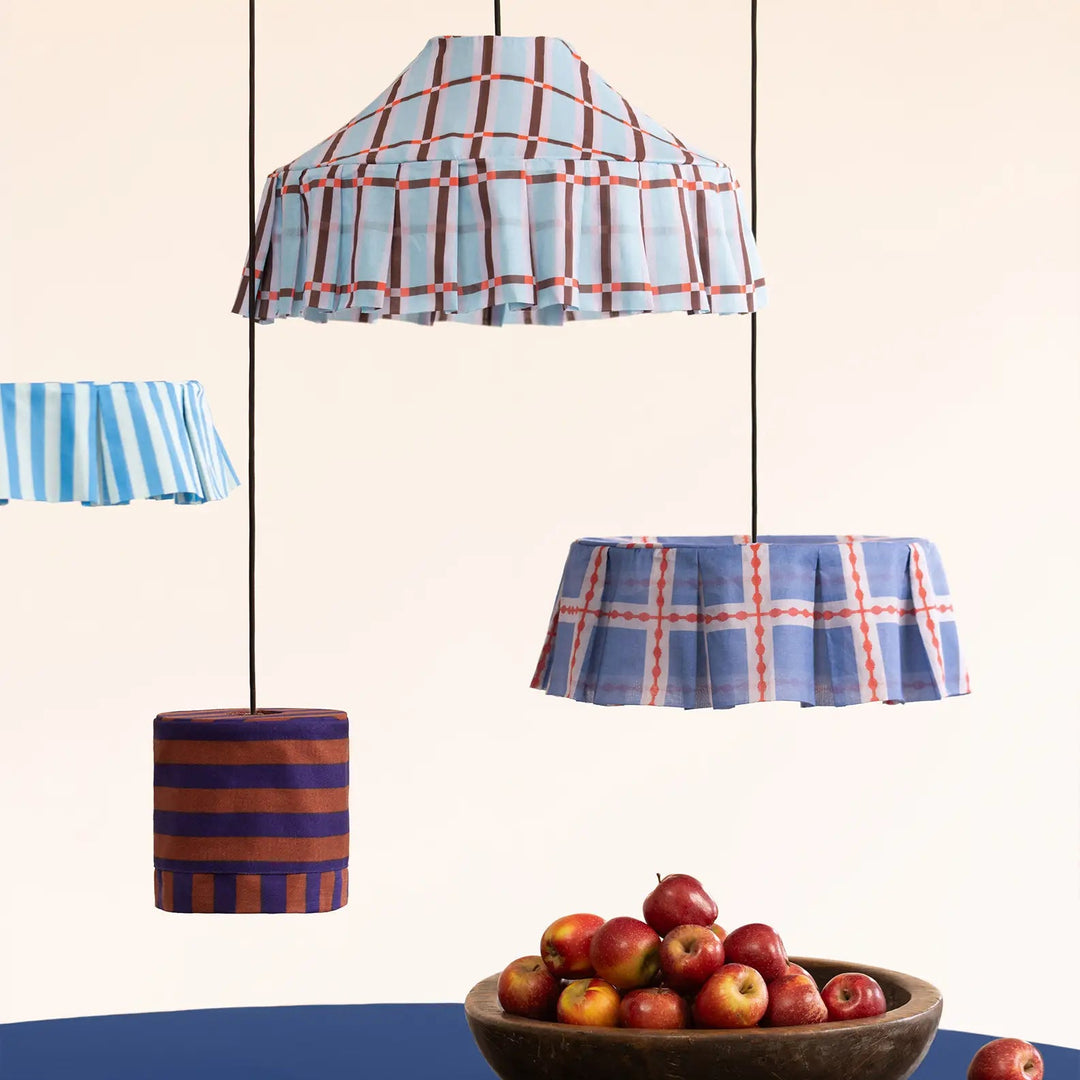 Nododinoz Margot Pendant Lampshade Red Blue Mosaic 40cm