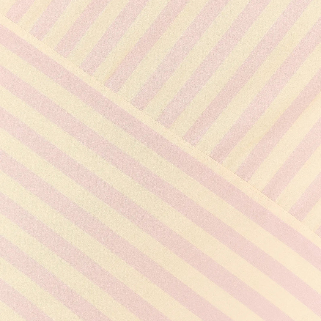 Nobodinoz Leonard Double Duvet Set in Pink Stripes