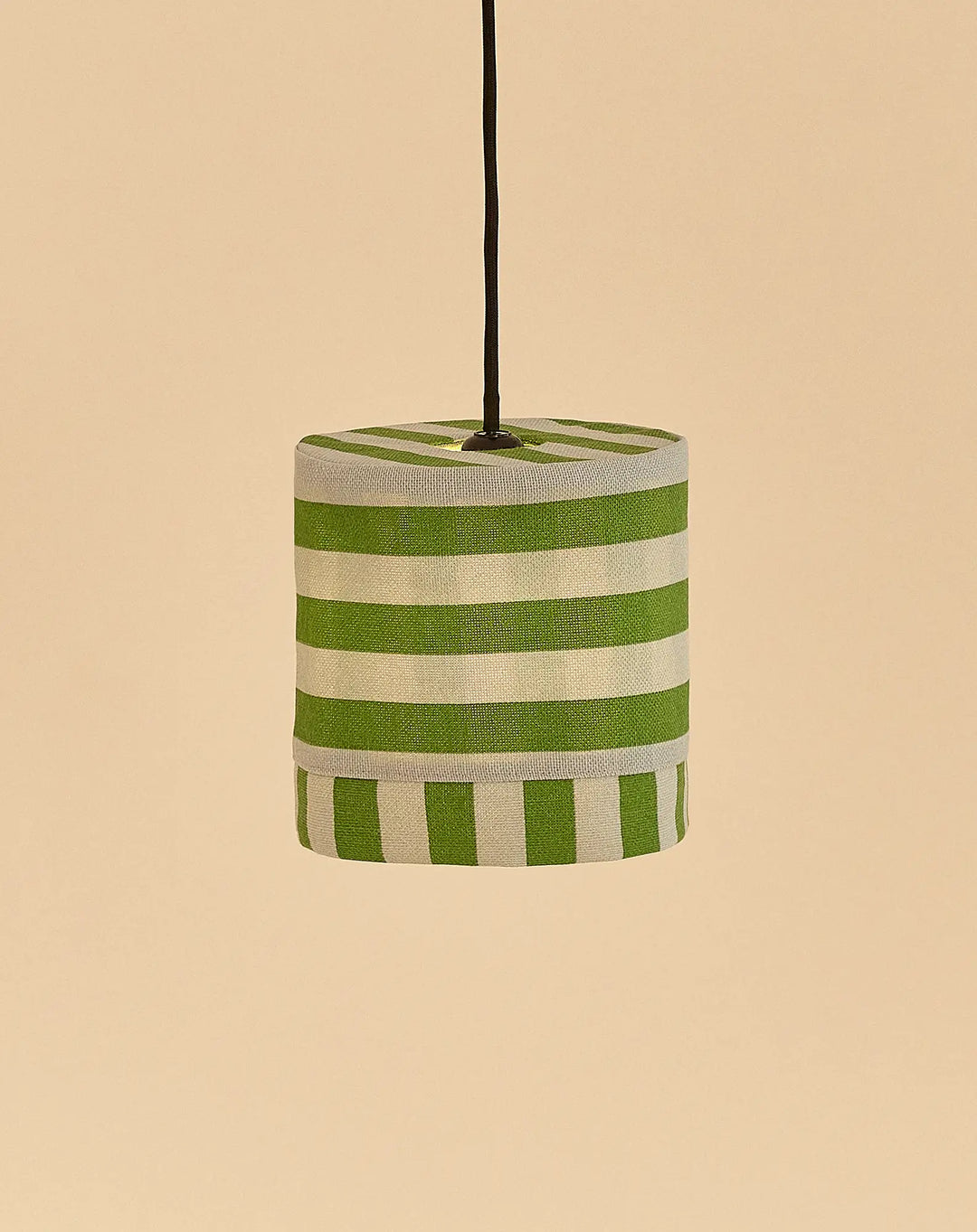 Nododinoz Linda Lampshade in Green Blue Stripes 20cm