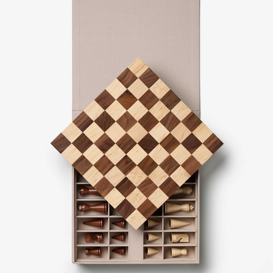 Printworks The Minimalist Wood Chess