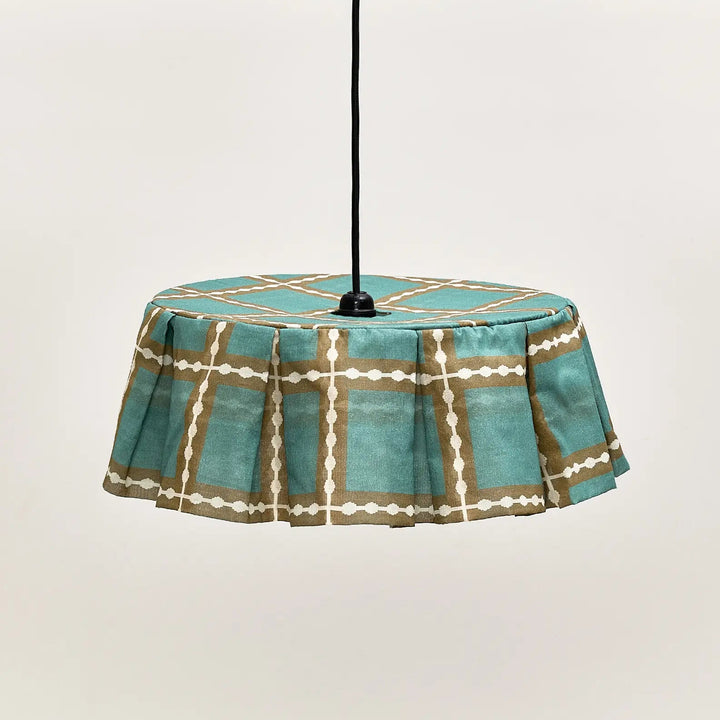 Nododinoz Margot Pendant Lampshade Khaki Green Mosaic 40cm