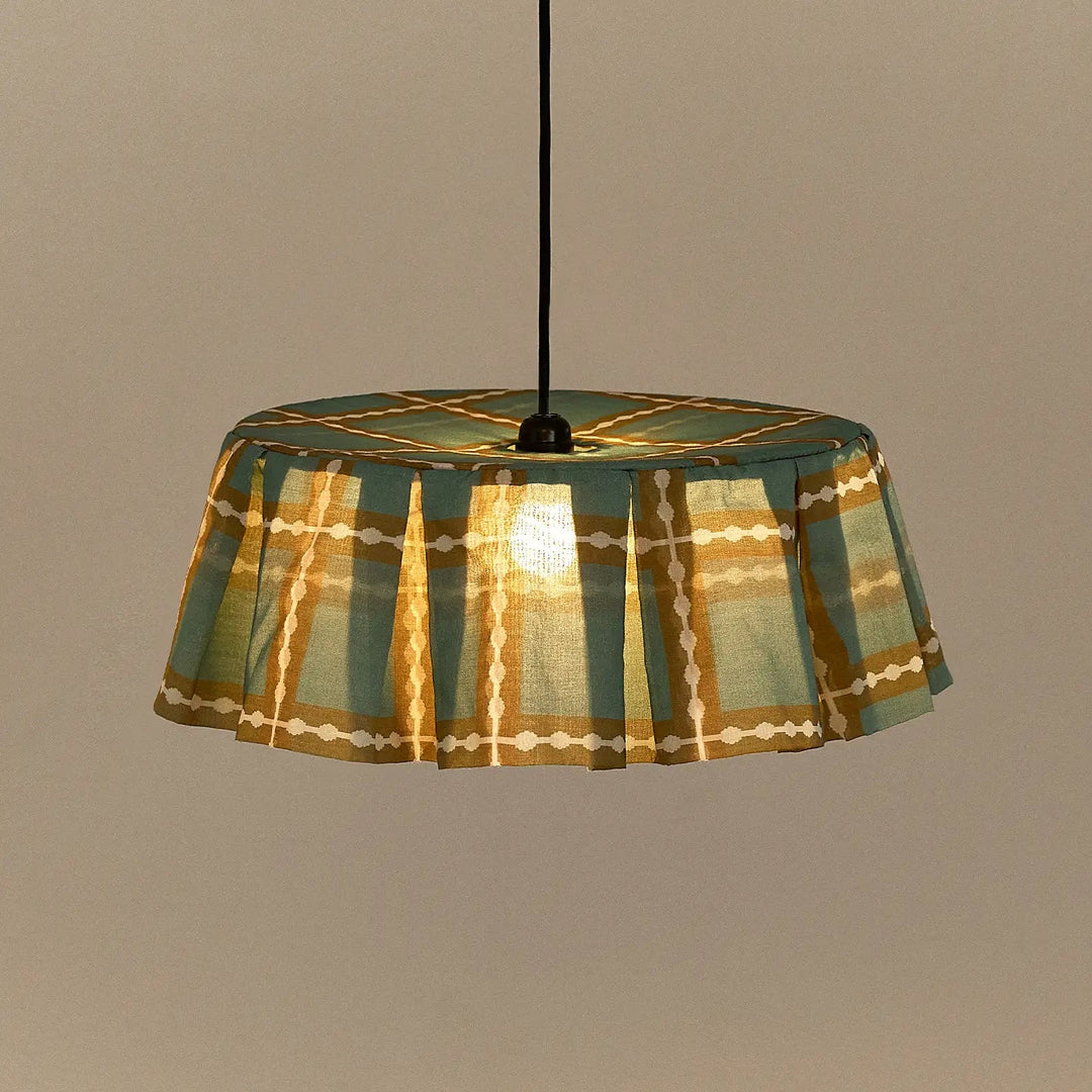 Nododinoz Margot Pendant Lampshade Khaki Green Mosaic 40cm