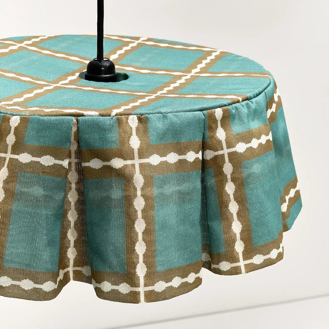 Nododinoz Margot Pendant Lampshade Khaki Green Mosaic 40cm