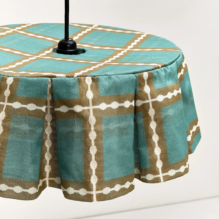 Nododinoz Margot Pendant Lampshade Khaki Green Mosaic 40cm