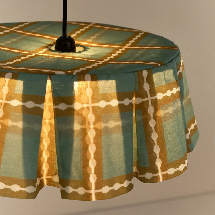 Nododinoz Margot Pendant Lampshade Khaki Green Mosaic 40cm