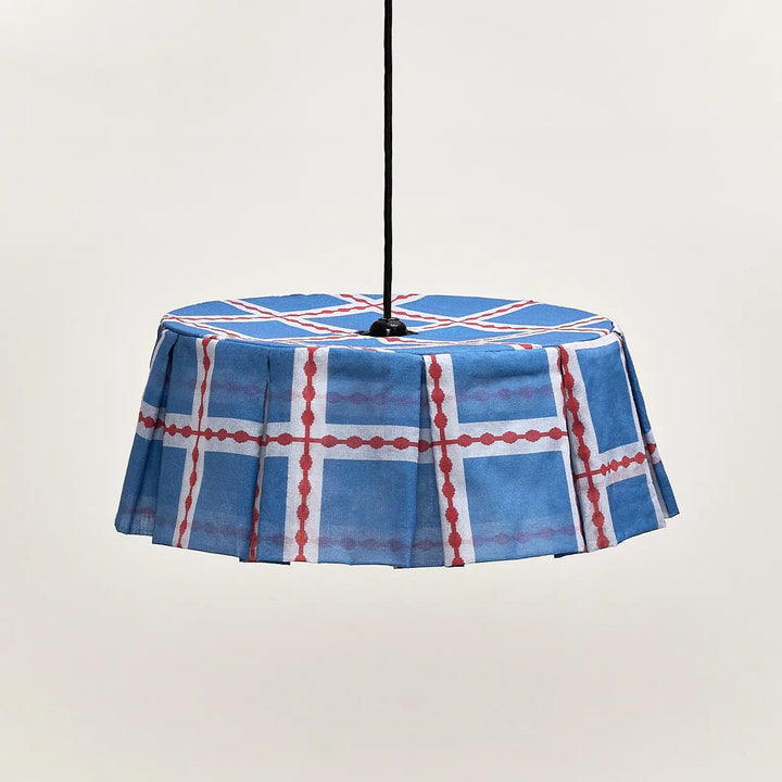 Nododinoz Margot Pendant Lampshade Red Blue Mosaic 40cm