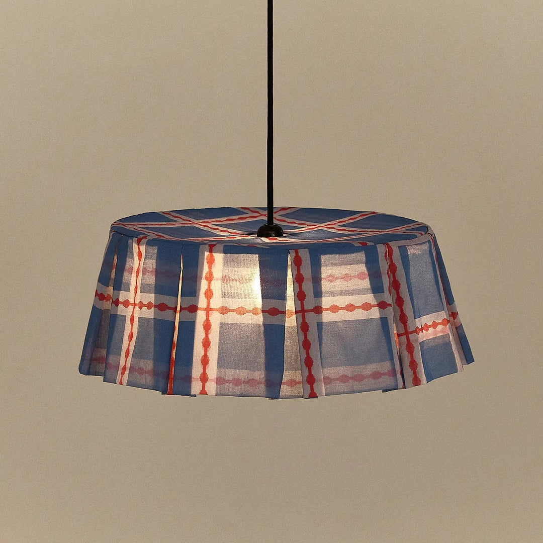 Nododinoz Margot Pendant Lampshade Red Blue Mosaic 40cm