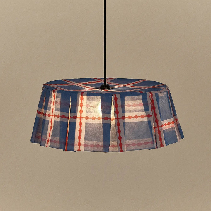 Nododinoz Margot Pendant Lampshade Red Blue Mosaic 40cm