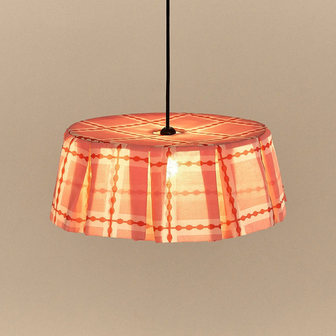Nododinoz Margot Pendant Lampshade Red Pink Mosaic 40cm