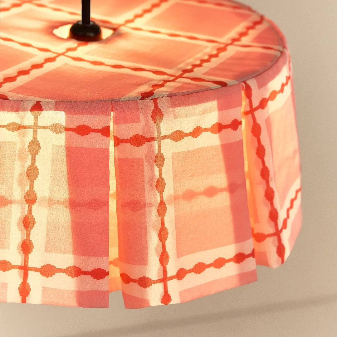 Nododinoz Margot Pendant Lampshade Red Pink Mosaic 40cm