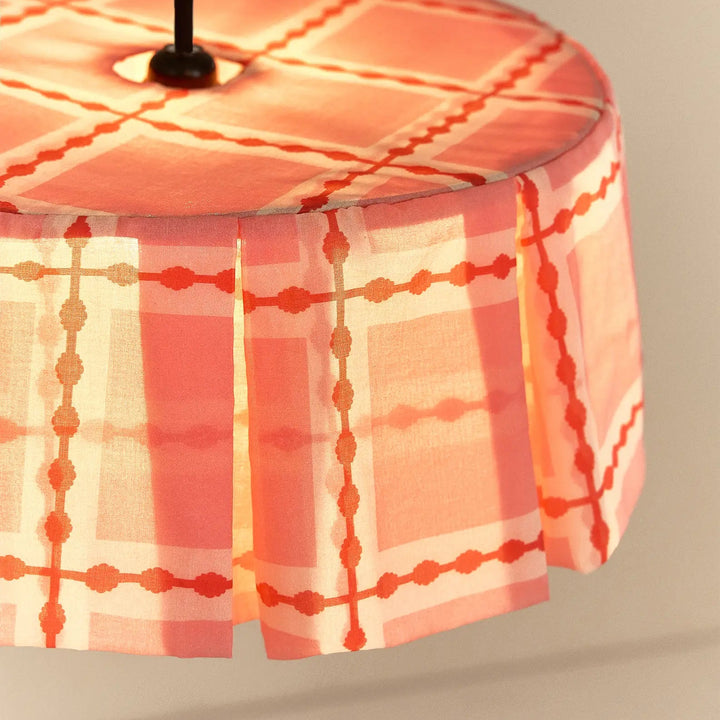 Nododinoz Margot Pendant Lampshade Red Pink Mosaic 40cm
