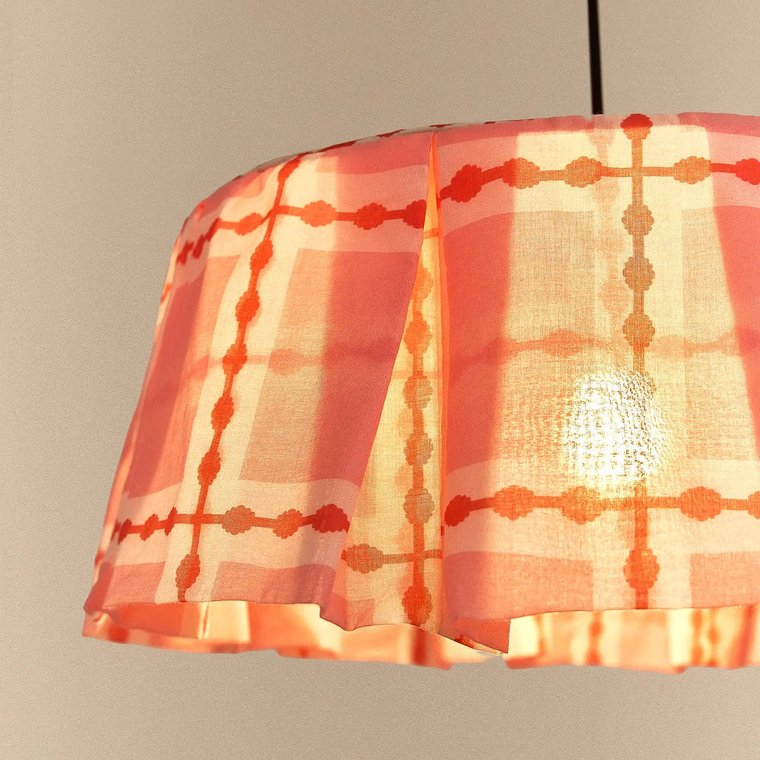 Nododinoz Margot Pendant Lampshade Red Pink Mosaic 40cm