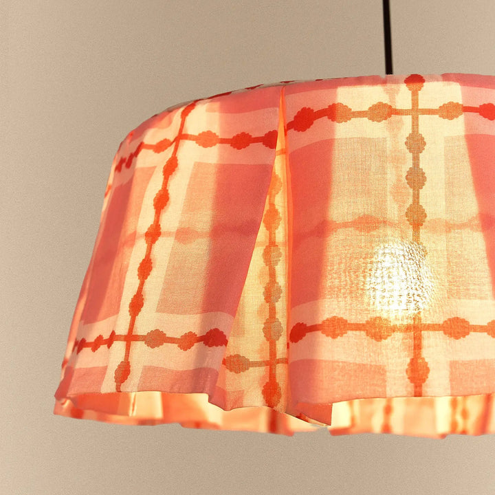 Nododinoz Margot Pendant Lampshade Red Pink Mosaic 40cm