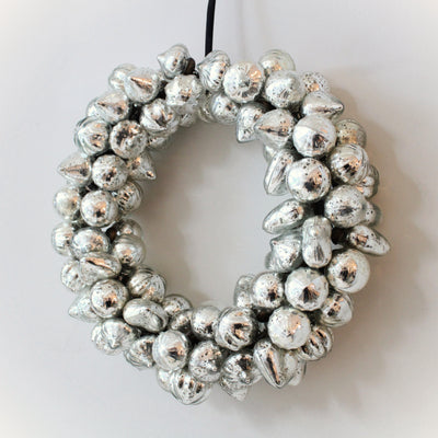 Mercury Glass Bauble Wreath