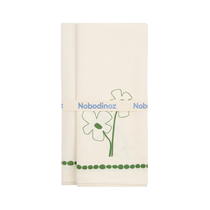 Nododinoz Set of 2 Table Napkins in Green Garden