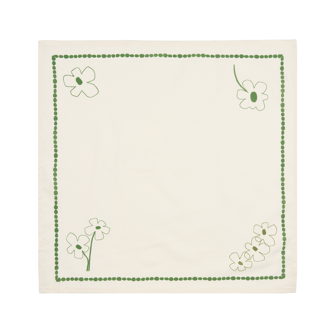 Nododinoz Set of 2 Table Napkins in Green Garden