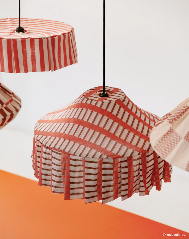 Nododinoz Nicole Lampshade in Red Brown Mosaic 50cm