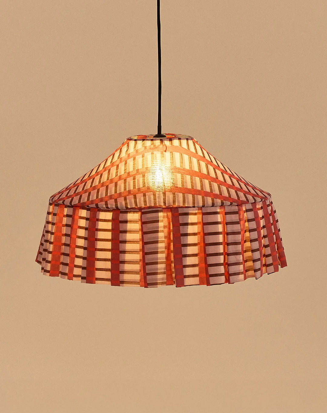 Nododinoz Nicole Lampshade in Red Brown Mosaic 50cm