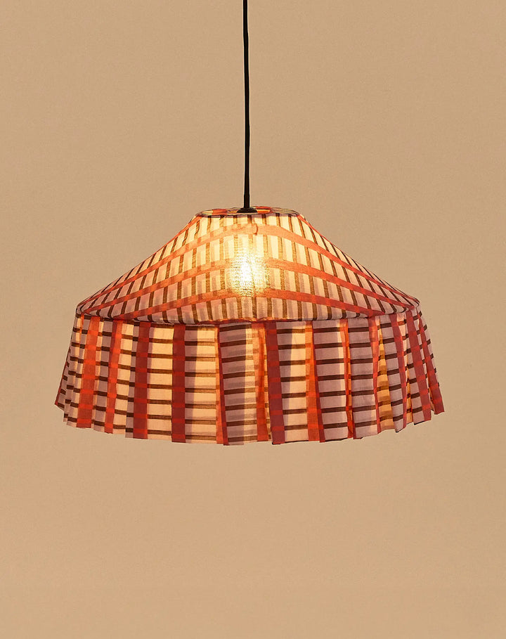 Nododinoz Nicole Lampshade in Red Brown Mosaic 50cm