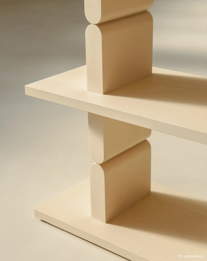 Nobodinoz Coloured Wood Bookshelves in Ivory - PRE ORDER