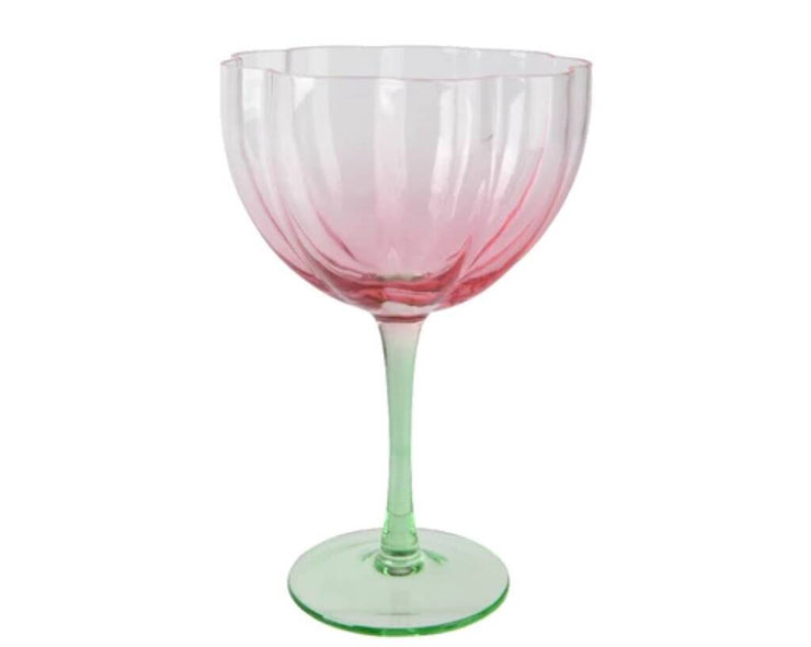 Set of Two Colourflow Wine Glasses
