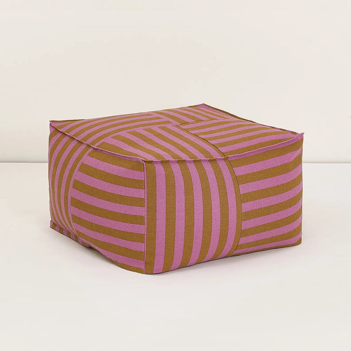 Nobodinoz Ottoman Adult Beanbag in Pink Curry