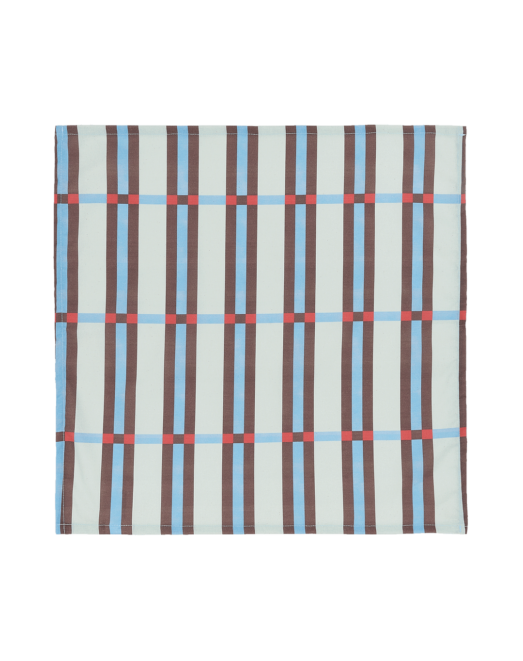 Nobodinoz Set of 2 Table Napkins in Blue Maroon Tiles