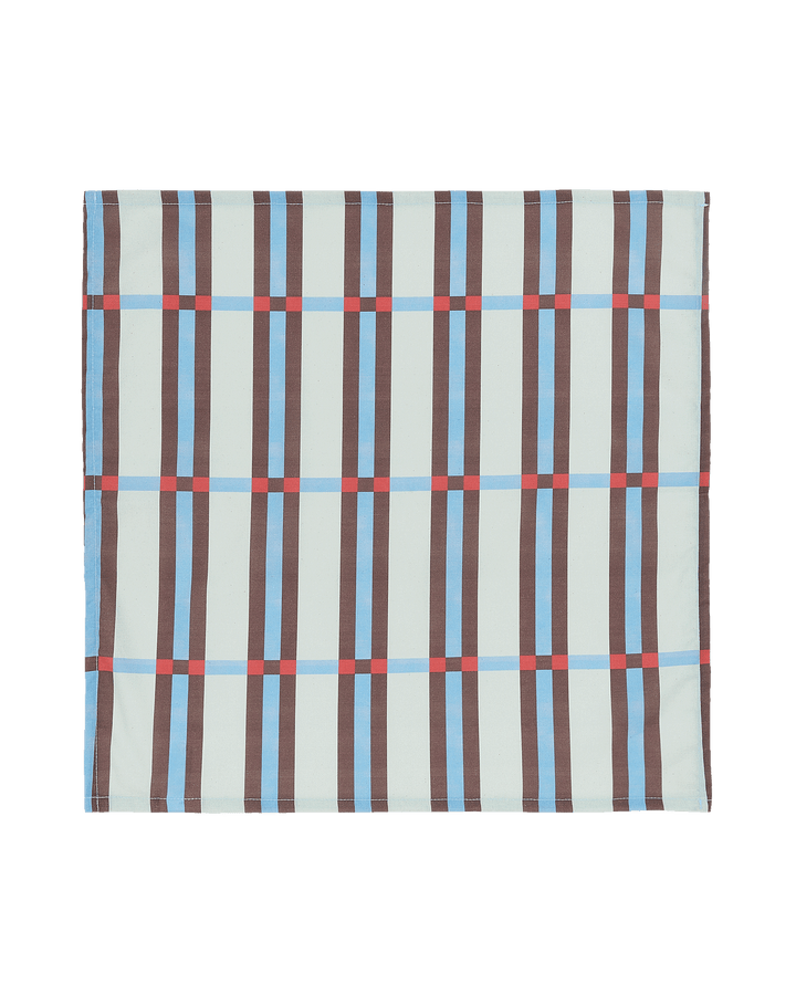 Nobodinoz Set of 2 Table Napkins in Blue Maroon Tiles