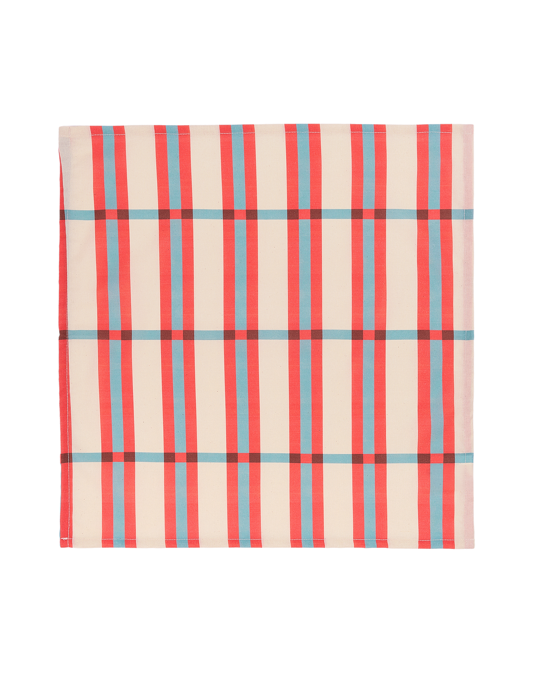 Nobodinoz Set of 2 Table Napkins in Red Turquoise Tiles