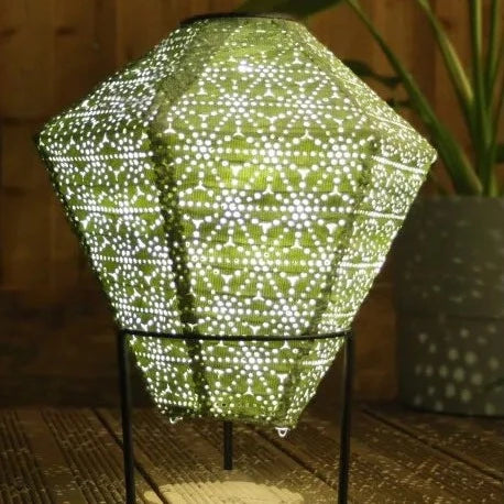 Marokkansk Solar Lantern - Grøn Diamant