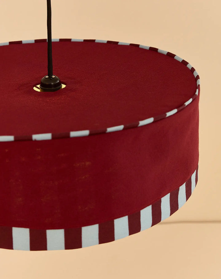 Nododinoz Paul Lampshade in Burnt Red 50cm