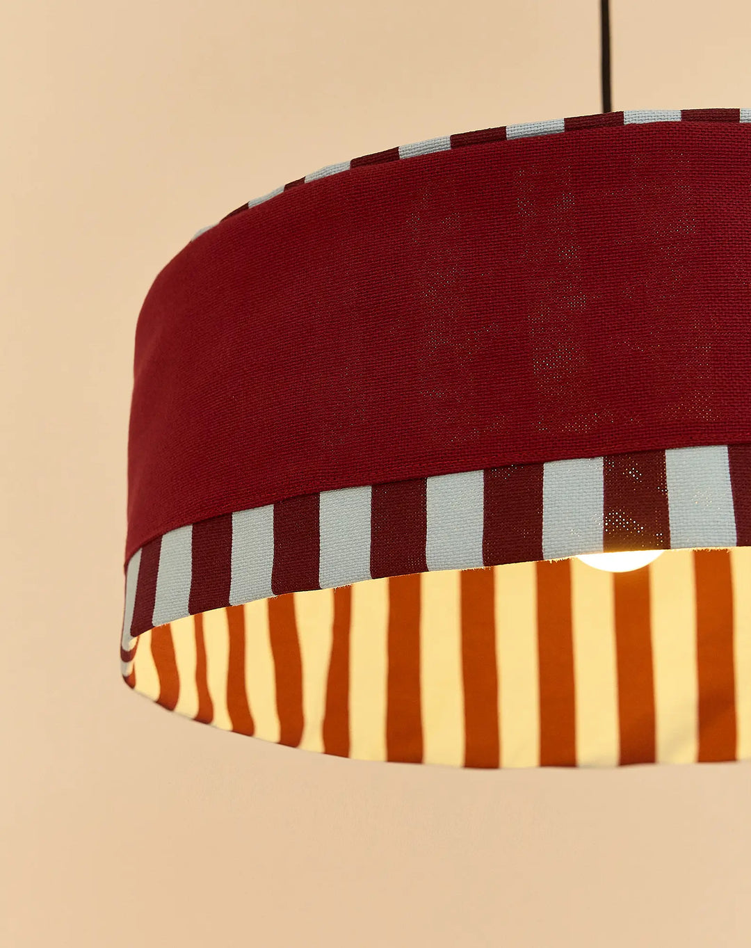 Nododinoz Paul Lampshade in Burnt Red 50cm