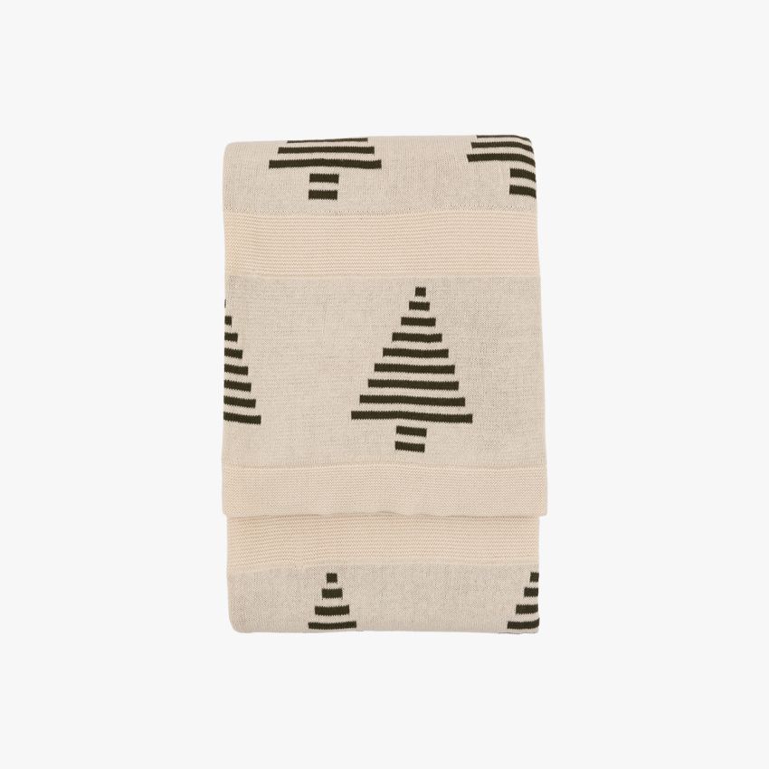 Woodland Tree Knit Throw