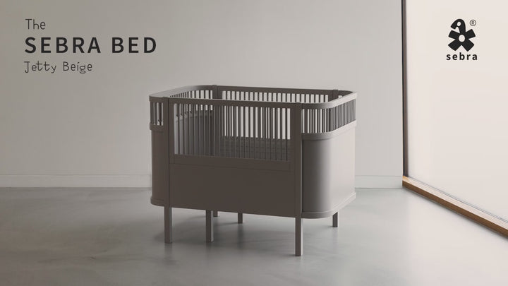 Jetty Beige baby- og juniorseng fra Sebra