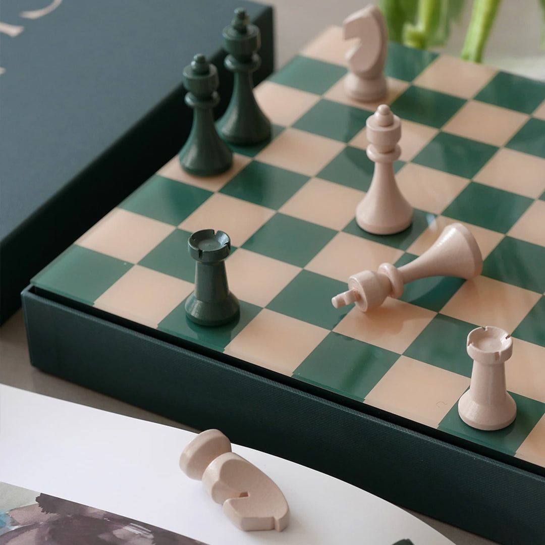Printworks Classic Art of Chess Game Dark Green