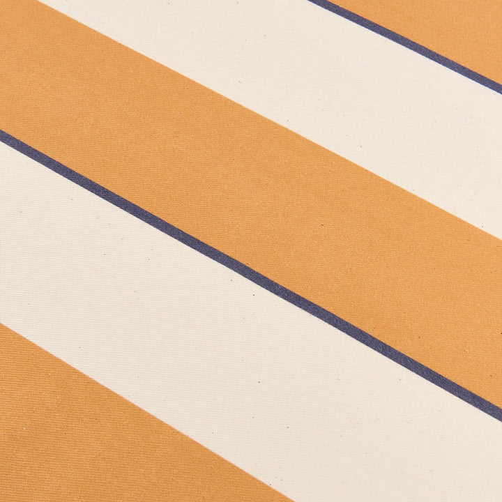 Nododinoz Sarga Tablecloth in Orange Cabana Stripes