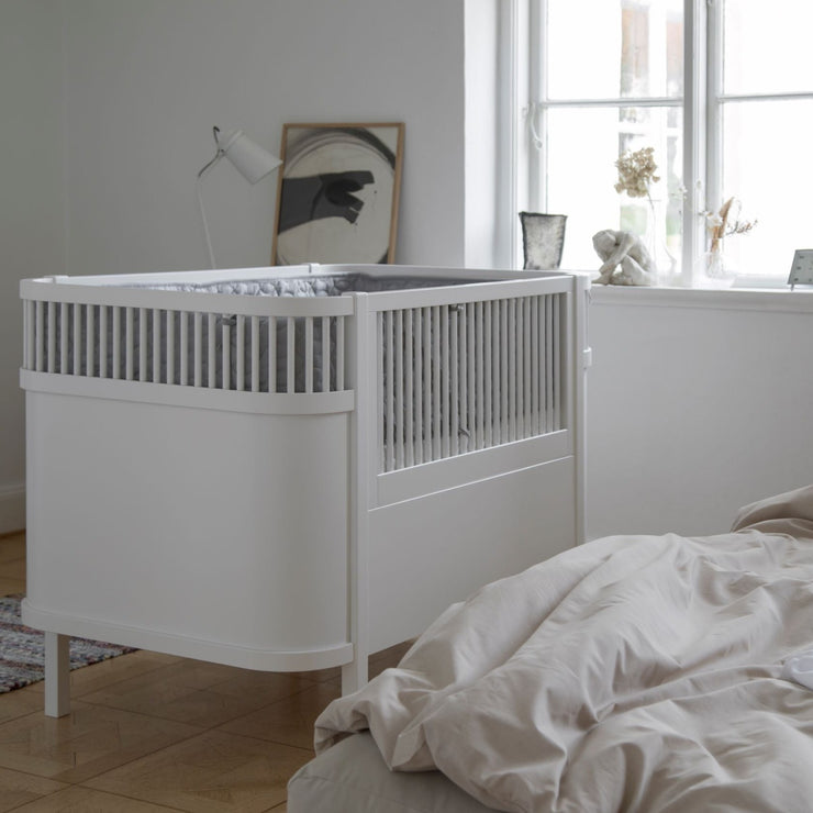 White Baby & Junior Cot Bed by Sebra