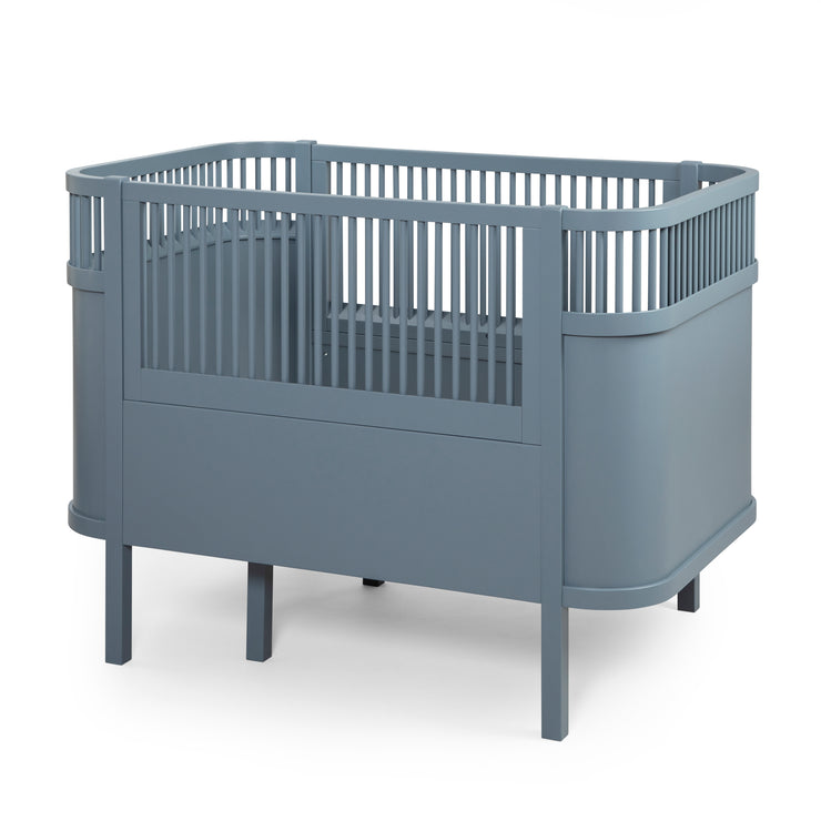 Forest Lake Blue Baby & Jr Cot Bed by Sebra