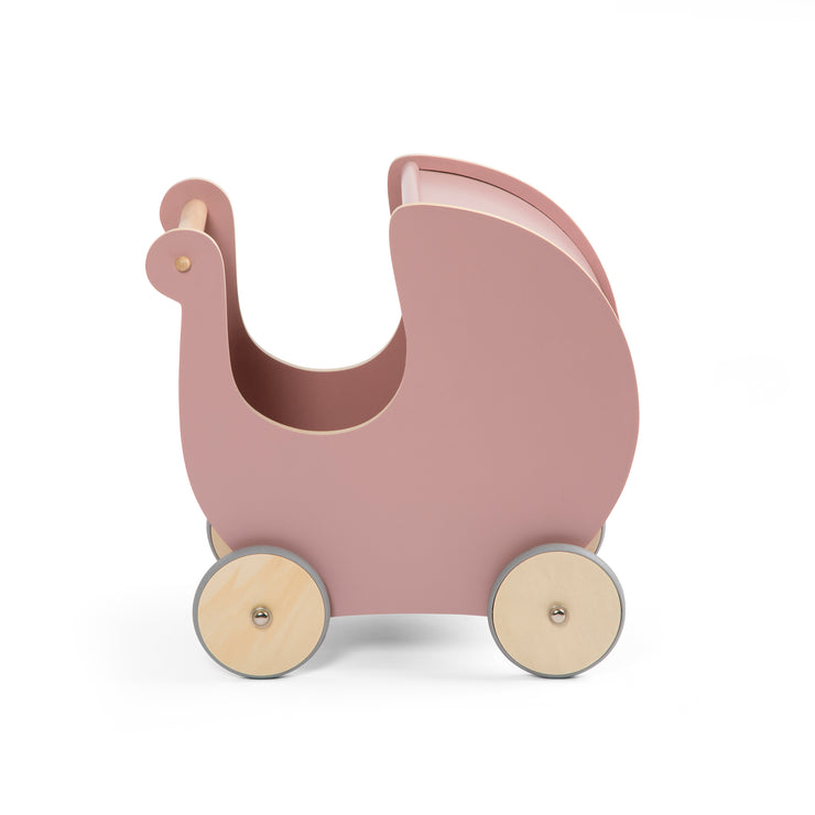 Wooden Dolls Pram , Blossom Pink by Sebra PRE-ORDER