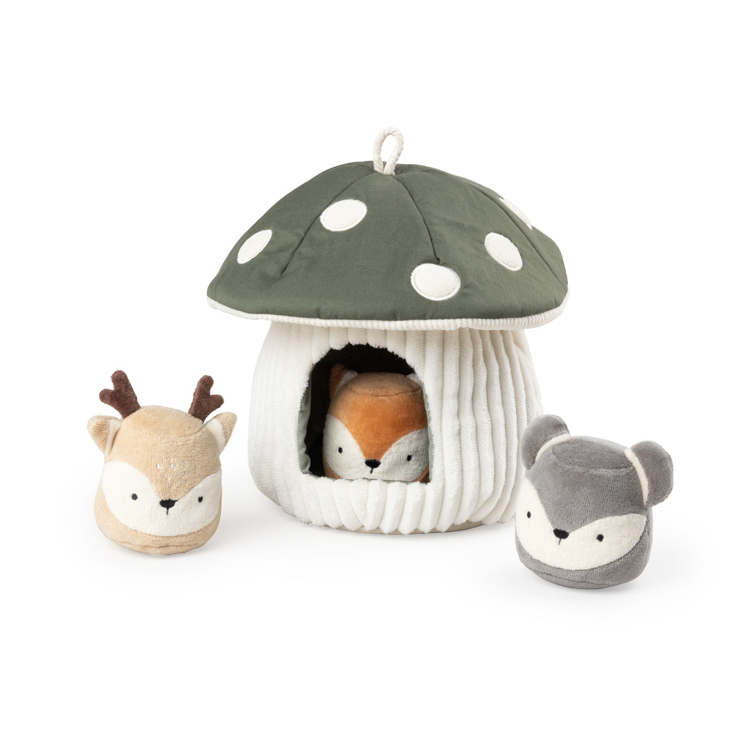 Activity toy, hide & seek, mushroom