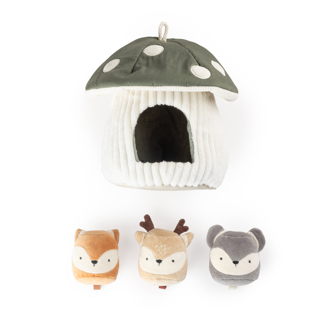 Activity toy, hide & seek, mushroom