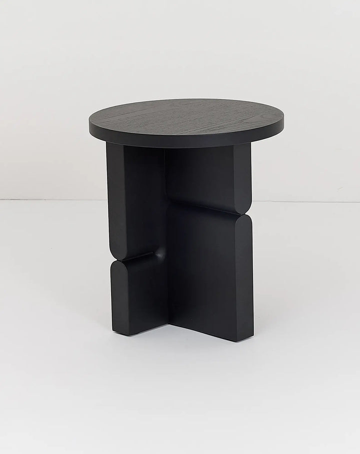 Nobodinoz Coloured Wood Stool Side Table in Black - PRE ORDER