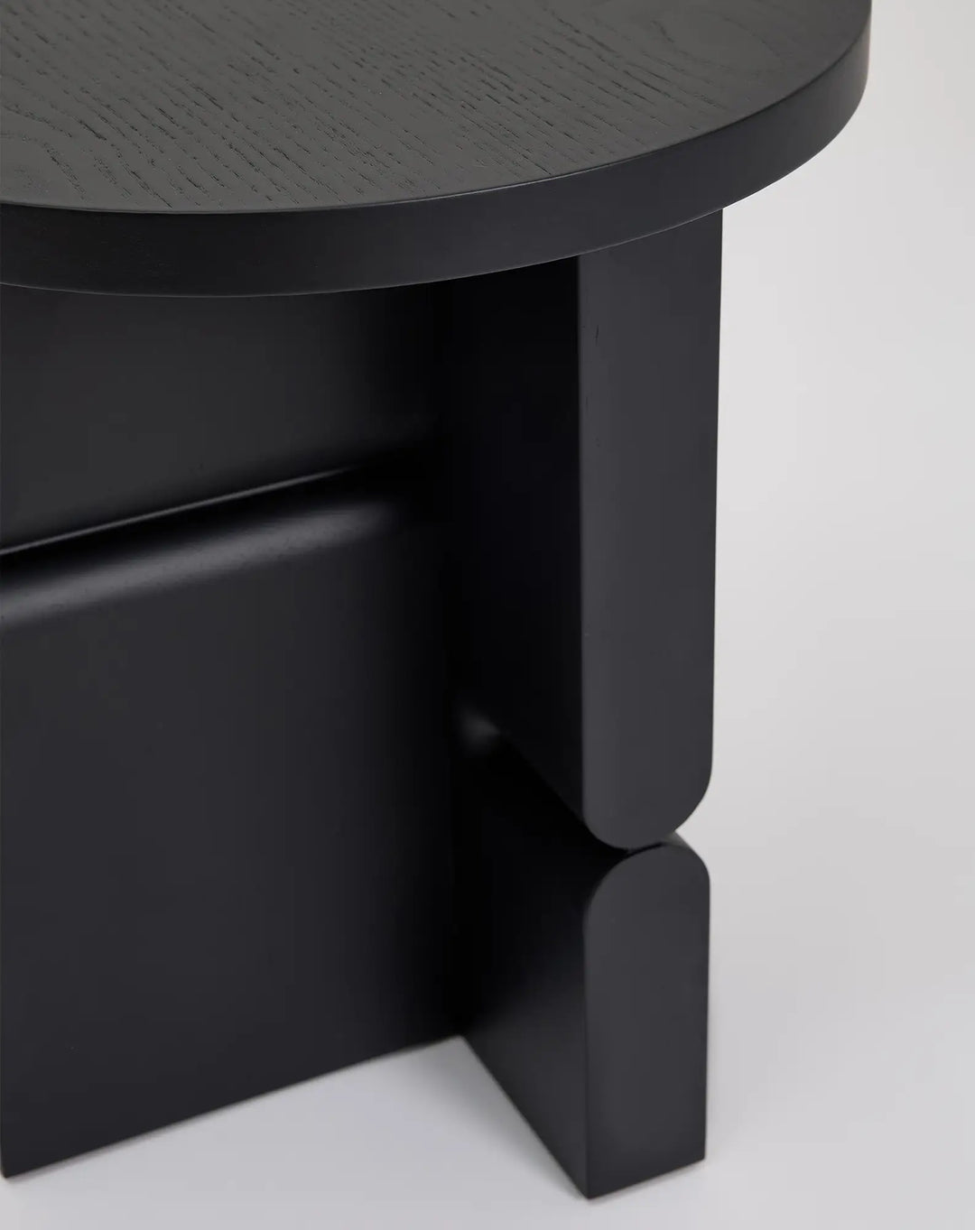 Nobodinoz Coloured Wood Stool Side Table in Black - PRE ORDER