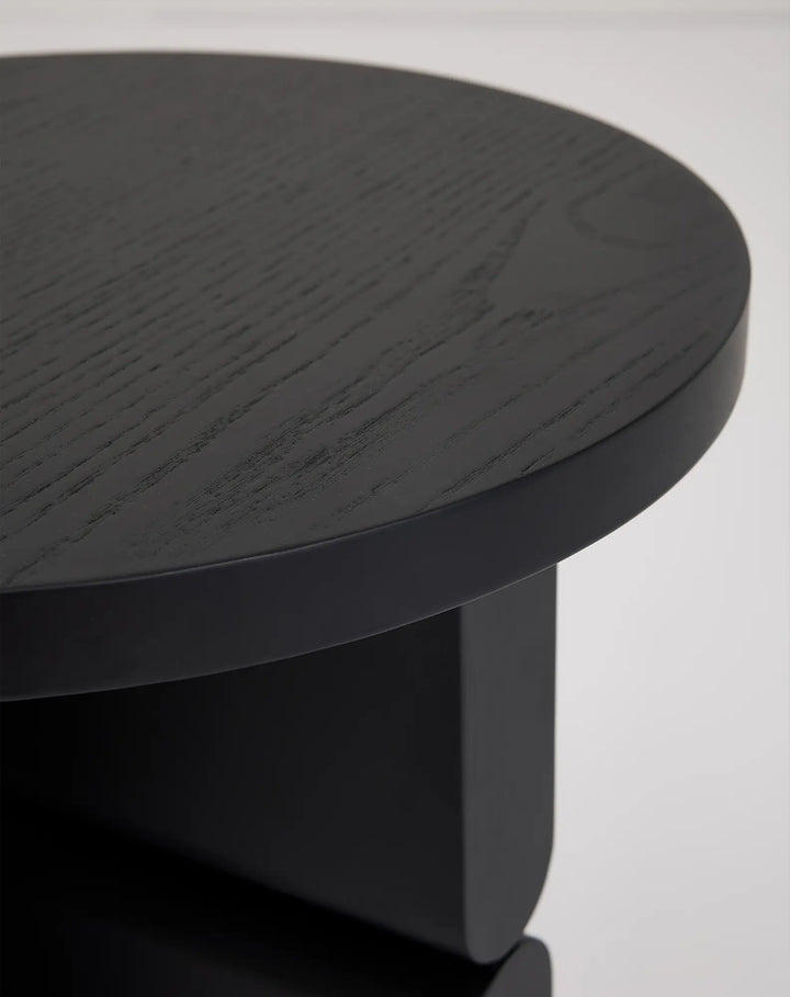 Nobodinoz Coloured Wood Stool Side Table in Black - PRE ORDER