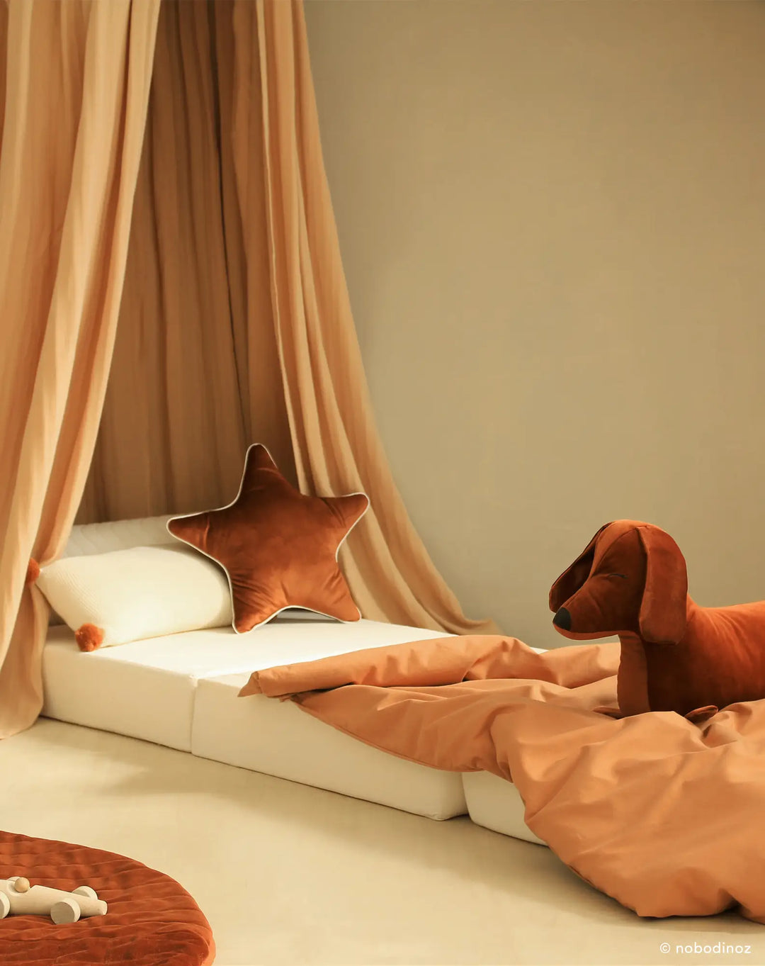 Sovemadras i Wild Brown fra Nobodinoz