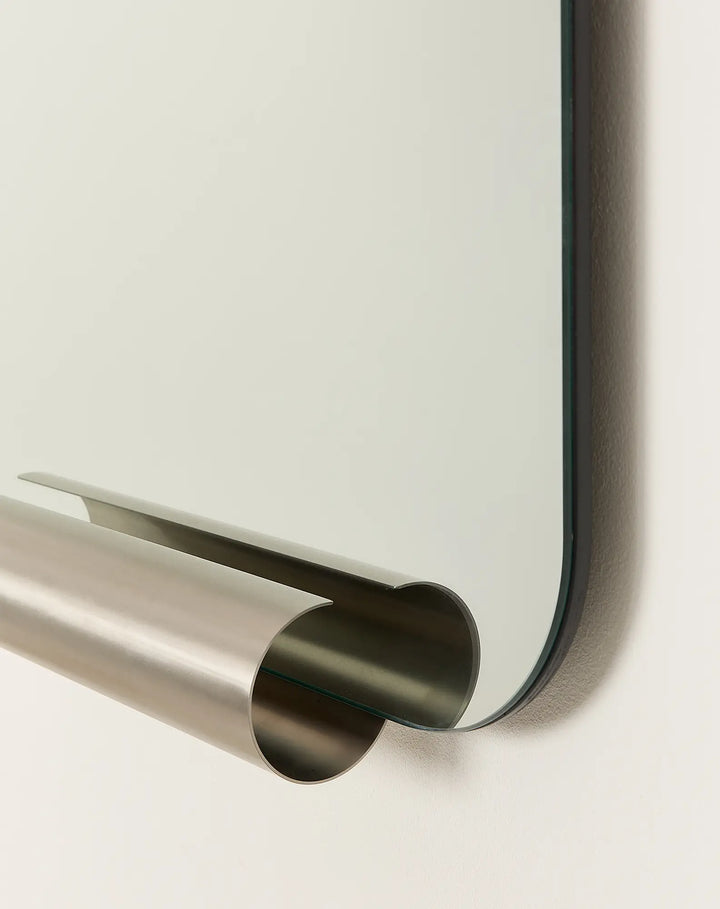 Nobodinoz Brushed Stainless Steel Roll Mirror - PRE ORDER