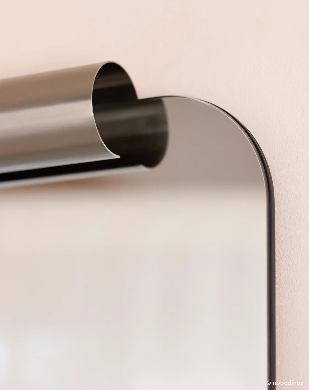Nobodinoz Brushed Stainless Steel Roll Mirror - PRE ORDER