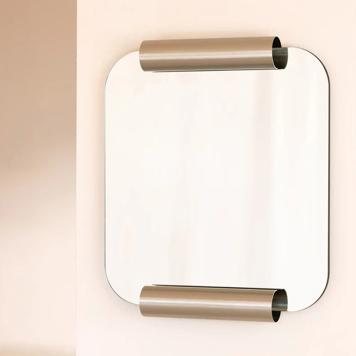 Nobodinoz Brushed Stainless Steel Roll Mirror - PRE ORDER