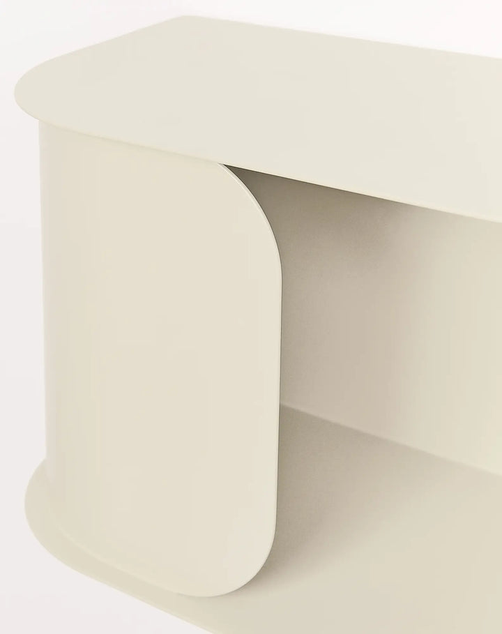 Nobodinoz Steel Wall Bedside Table in Ivory - PRE ORDER