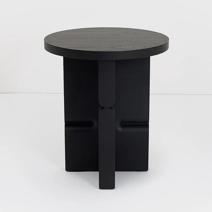 Nobodinoz Coloured Wood Stool Side Table in Black - PRE ORDER